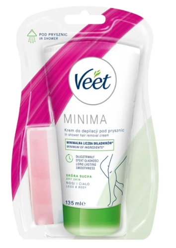 VEET Krem do depilacji pod prysznic dla skóry suchej 135 ml